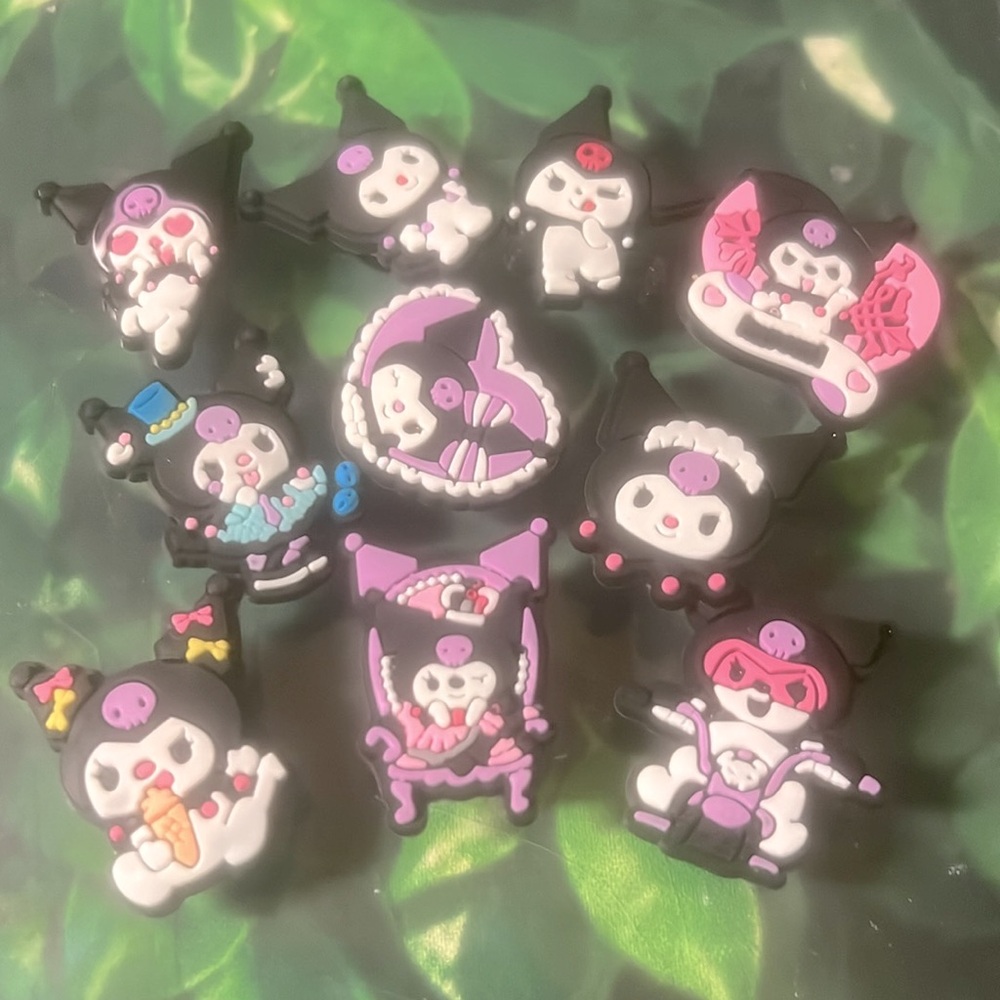 10 Kuromi Croc Charms Shoe Charm Hello Kitty Jibbit